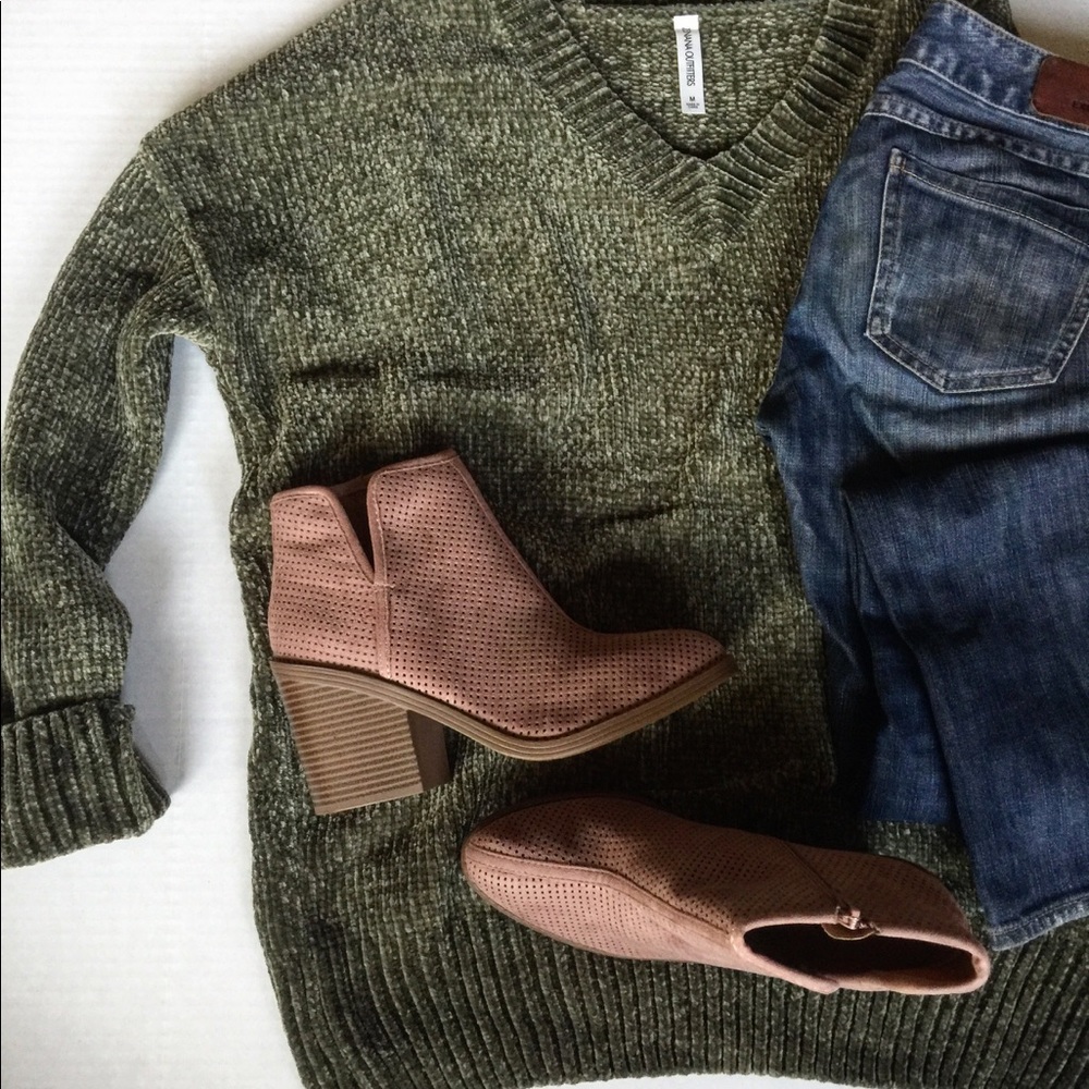 New NEW NEW Wedge booties Low Block heel boots - Picture 2 of 7